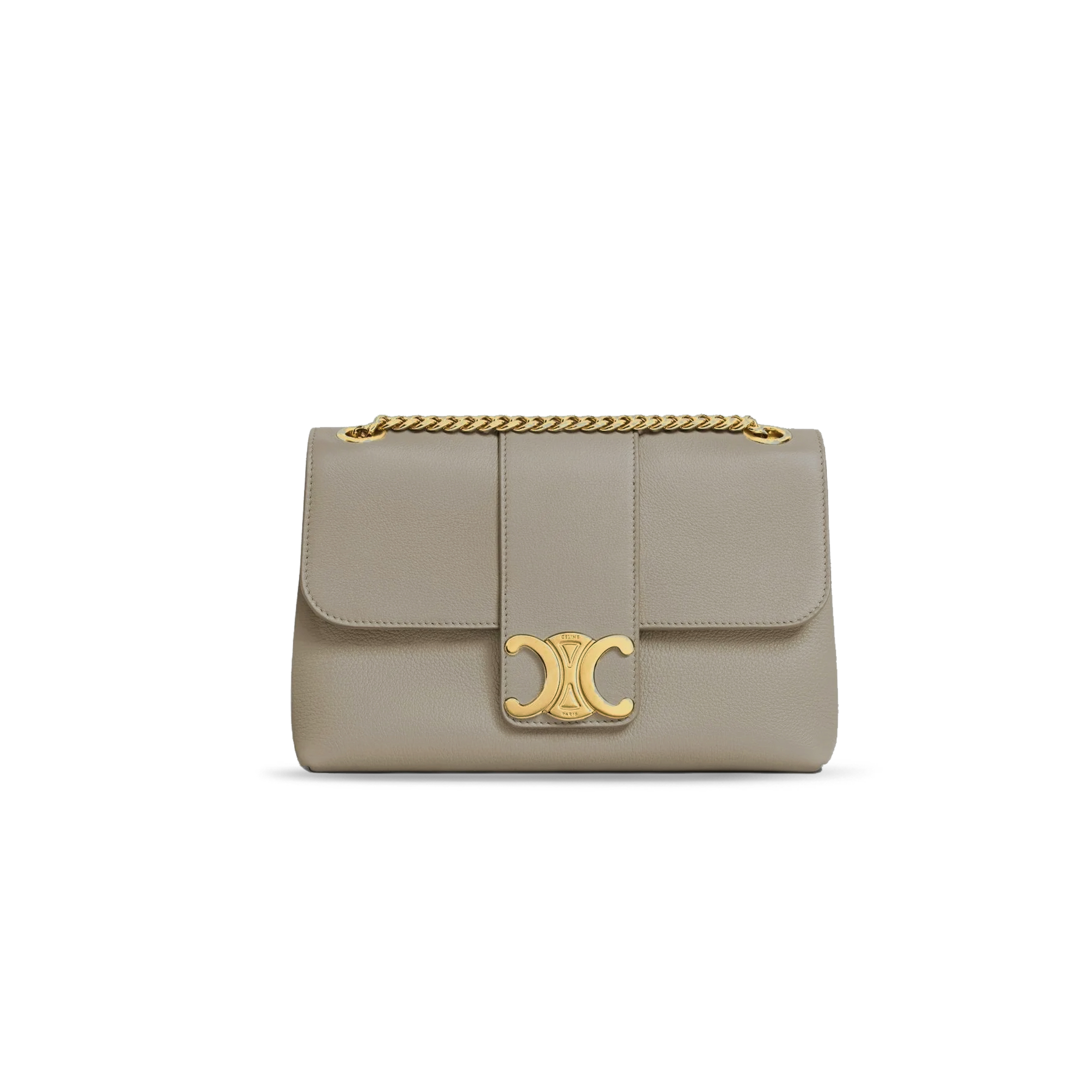 CELINE TEEN CELINE VICTOIRE BAG IN SUPPLE GRAINED CALFSKIN 116593FDU.03ND (23.5*14*8cm)